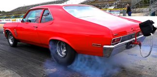 7 second street legal chevy nova drag racing