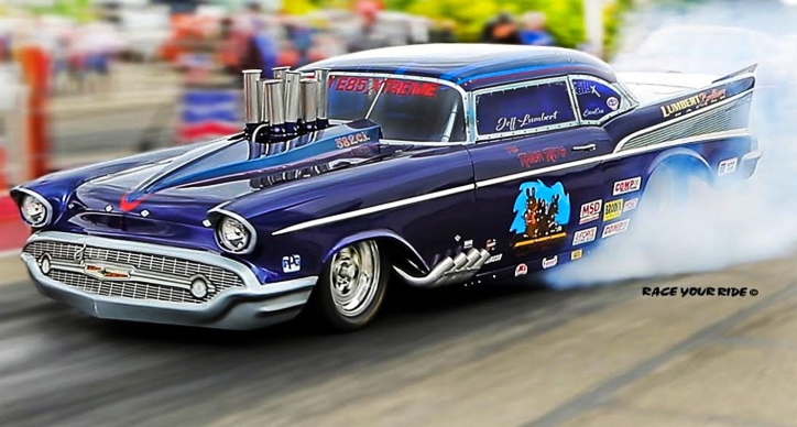 the river rats '57 chevy drag racing