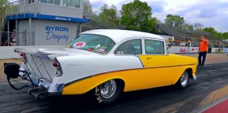 joe beach 1956 chevy drag racing