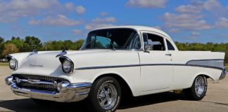 57 chevy wagon converted into el camino