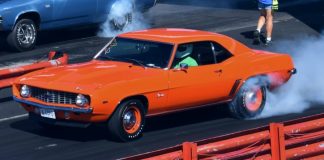 1969 chevrolet copo camaro drag racing