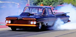 1959 chevy el camino drag racing
