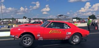 super stock gen I camaro drag racing