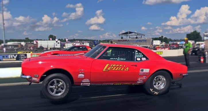 super stock gen I camaro drag racing