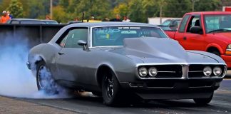 1968 pontiac firebird street car drag racing