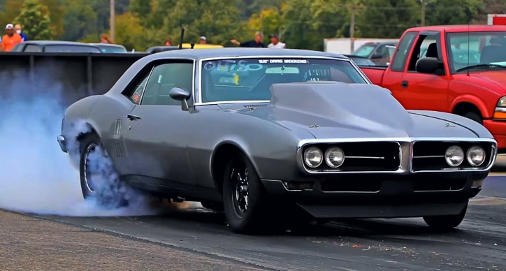 1968 pontiac firebird street car drag racing