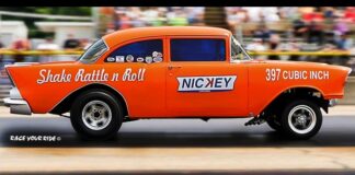 57 nickey chevy gasser drag racing a glory days