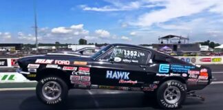 1967 shelby gt500 drag racing