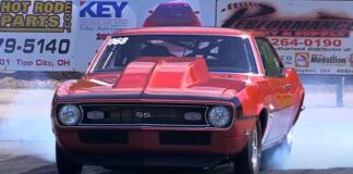 big block 1968 chevy camaro drag racing