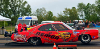 572 dodge demon drag racing