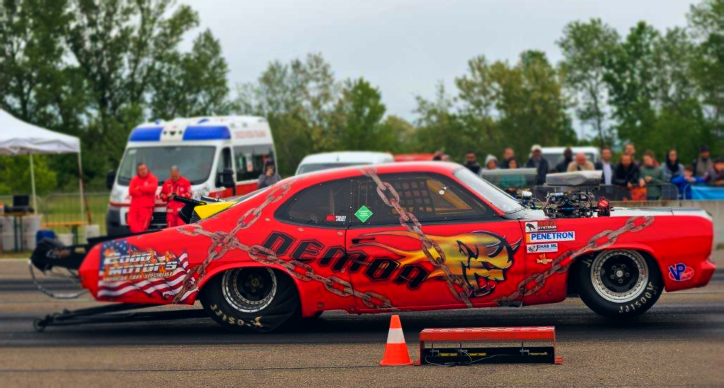 572 dodge demon drag racing