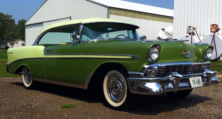 highly optioned 1956 chevy bel air