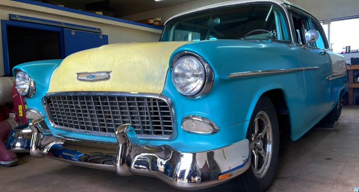 55 chevy big block v8 sound