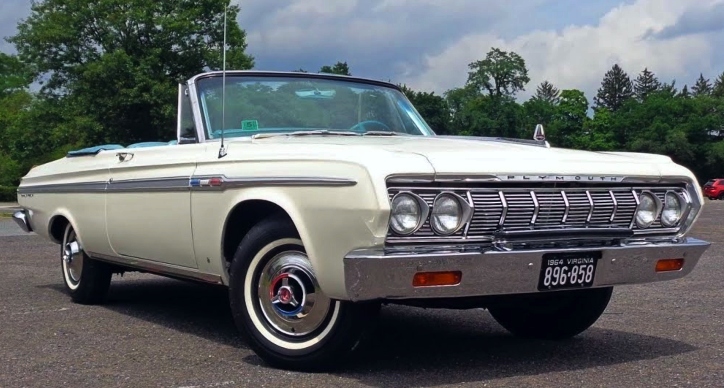 drop top 1964 plymouth sport fury 