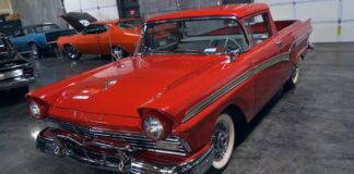supercharged 1957 ford ranchero truck