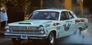 fe powered ford fairlane drag racing