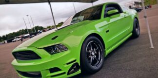 twin turbo coyote mustang drag racing