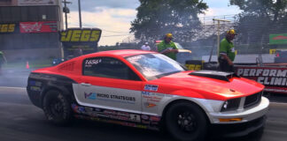 stock eliminator ford mustang drag racing