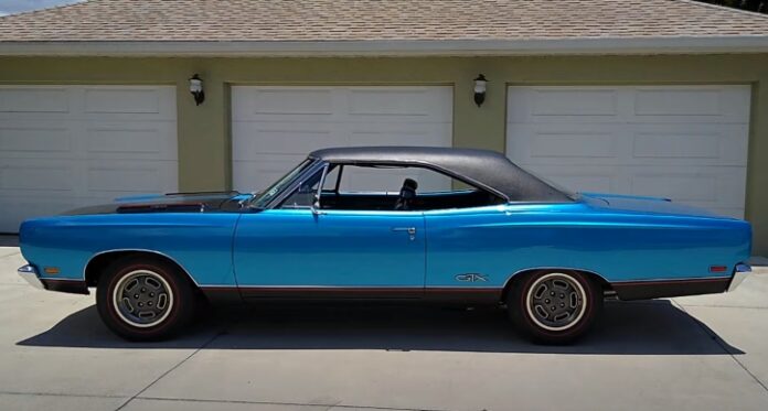 Show Stopping B5 Blue '69 Plymouth HEMI GTX 4-Speed