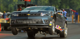 wheelstanding chevy copo camaro drag racing