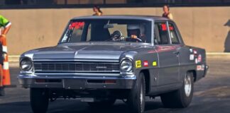 super stock chevy II drag racing