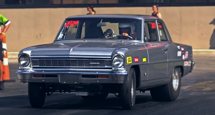 super stock chevy II drag racing