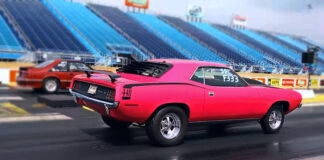 moulin rouge 440 plymouth cuda drag racing