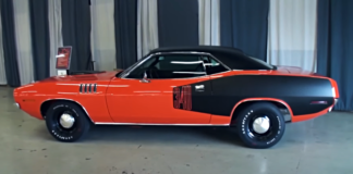 tore red 1971 plymouth cuda restoration