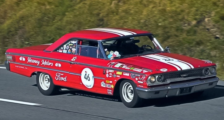 ford galaxie 427 hill climb racing