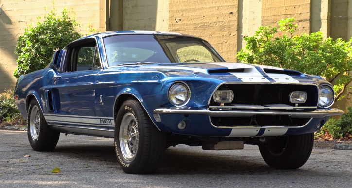 1968 shelby gt500 in acapulco blue