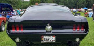 all black 1967 ford mustang build