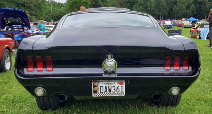 all black 1967 ford mustang build