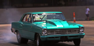 chevy II nova 1/4 mile drag racing