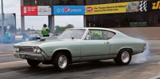 1968 chevy chevelle drag racing