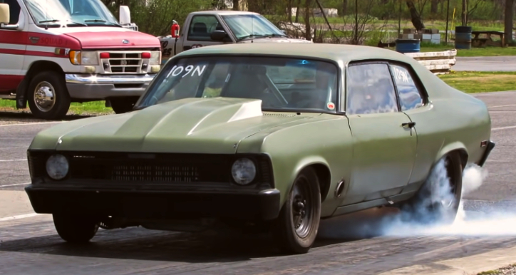 8 seconds chevy nova build drag racing