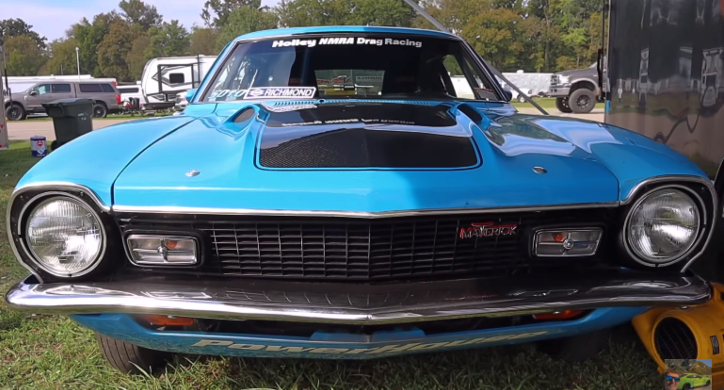 coyote powered ford maverick drag racing