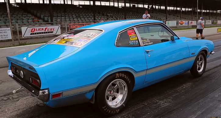 coyote swapped ford maverick nmra drag racing