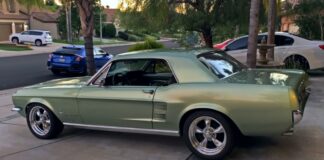1967 ford mustang coupe driver car