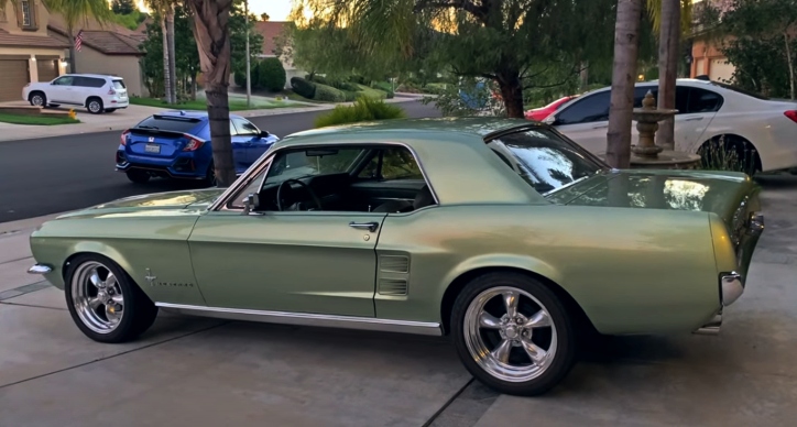 1967 ford mustang coupe driver car