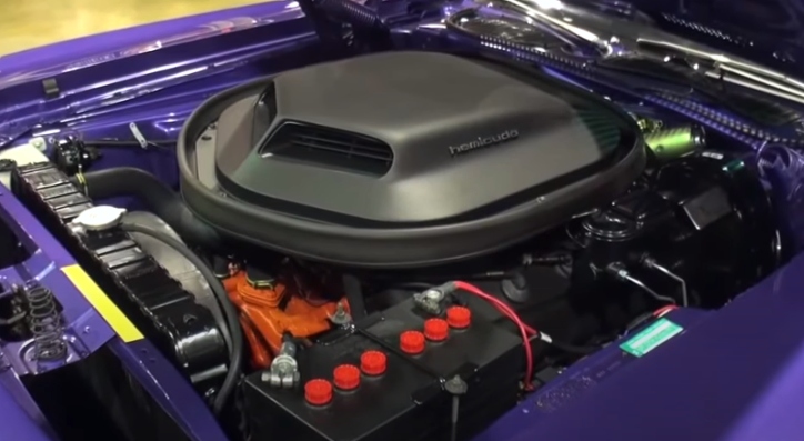 in violet 1971 plymouth hemi cuda