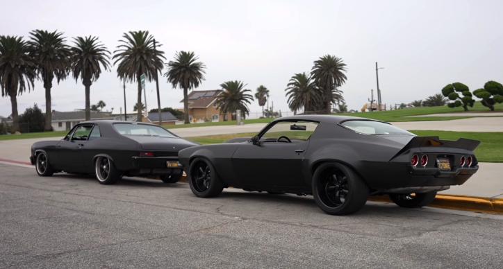 blacked out 1971 chevrolet camaro