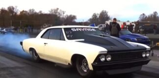 single digit chevrolet chevelle drag racing