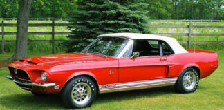 convertible 1968 shelby gt500kr