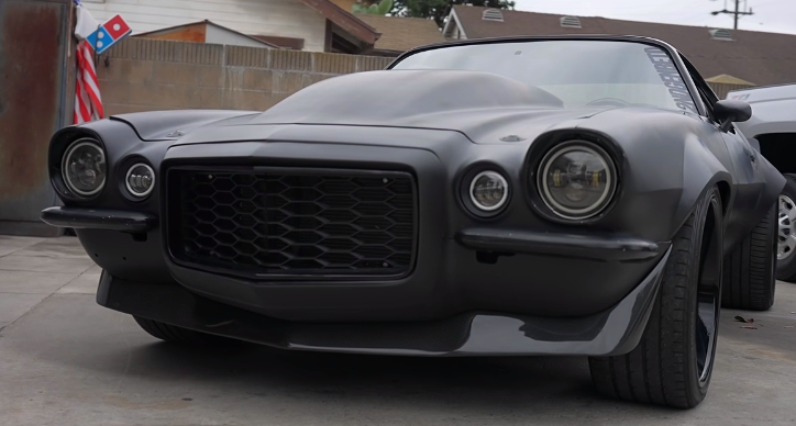 blacked out 1971 chevrolet camaro