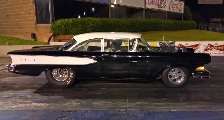 ford big block edsel 1/4 mile drag racing