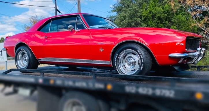 1967 chevy camaro rs build