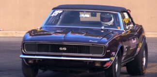 1967 chevy camaro 396 drag racing
