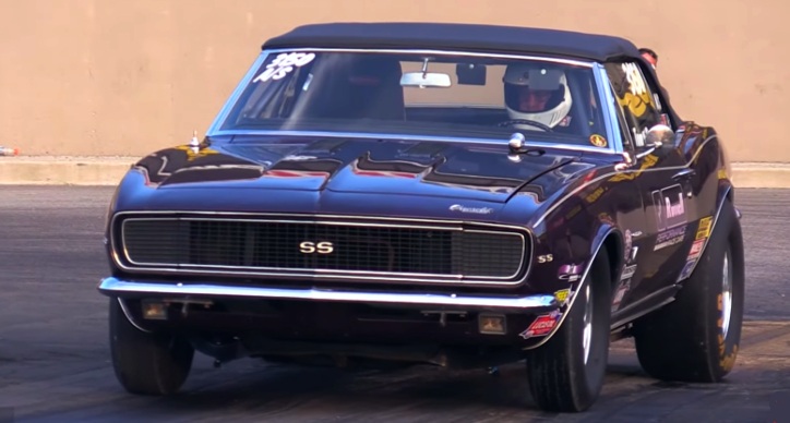 1967 chevy camaro 396 drag racing