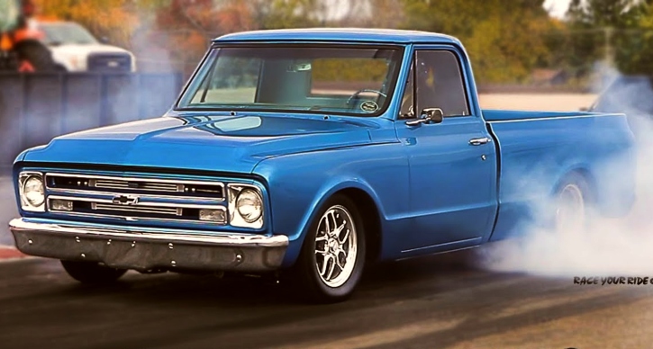 1967 chevy c10 truck drag racing