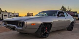 tesla swapped plymouth satellite